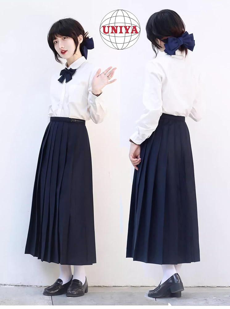 Amazon.co.jp: [ウニヤ] 丈90cm プリーツスカート ロング